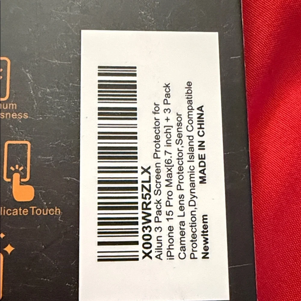 Ailun Black and Orange Screen Protector Pack